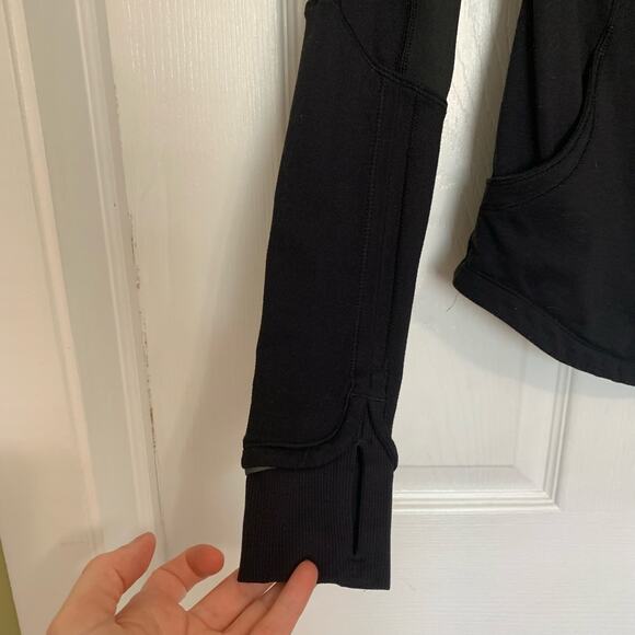 Lululemon Black Base Runner Half Zip Running Jacket Size 2 - Picture 5 of 10